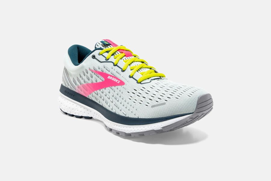 Brooks Running Shoes Womens Grey/Pink - Ghost 13 Road - 1953-TYFCP